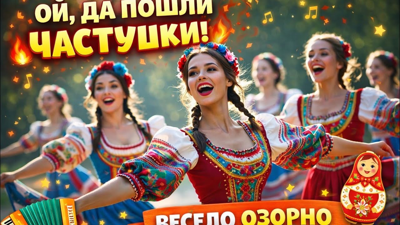 ЧАСТУШКИ — СМЕХ ДО СЛЁЗ 😄 Народный разгуляй !!!