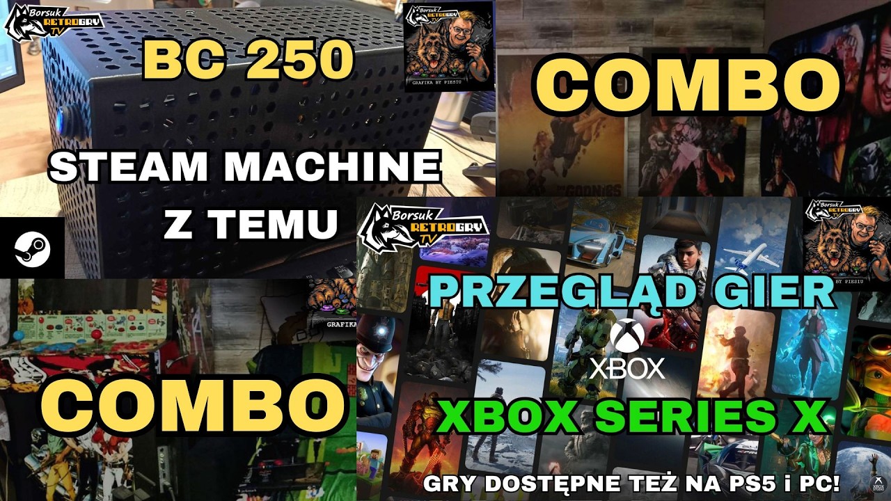 Borsuk Gry TV: PRZEGLĄD GIER - COMBO: XBOX SERIES X (nr 70) + STEAM z BC 250 (nr 11)