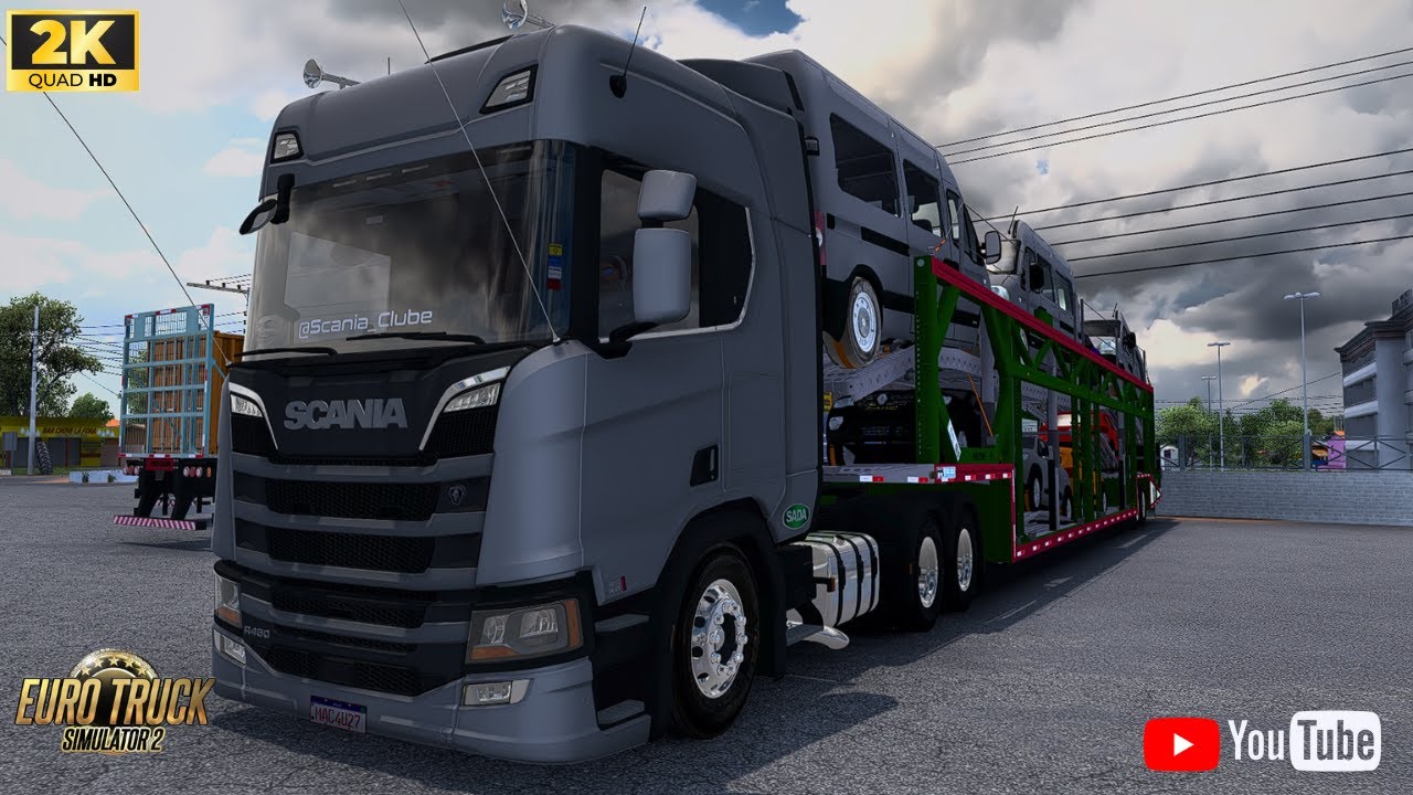 ETS2. 1.57 -SAINDO DE CEGONHA DO MATO GROSSO NA SCANIA R450 COM DIRETÃO,  E REALISMO TOTAL