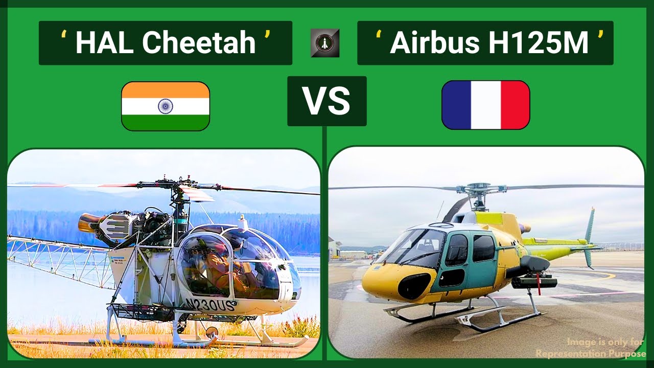 India's HAL Cheetah vs France's Airbus H125M Helicopter