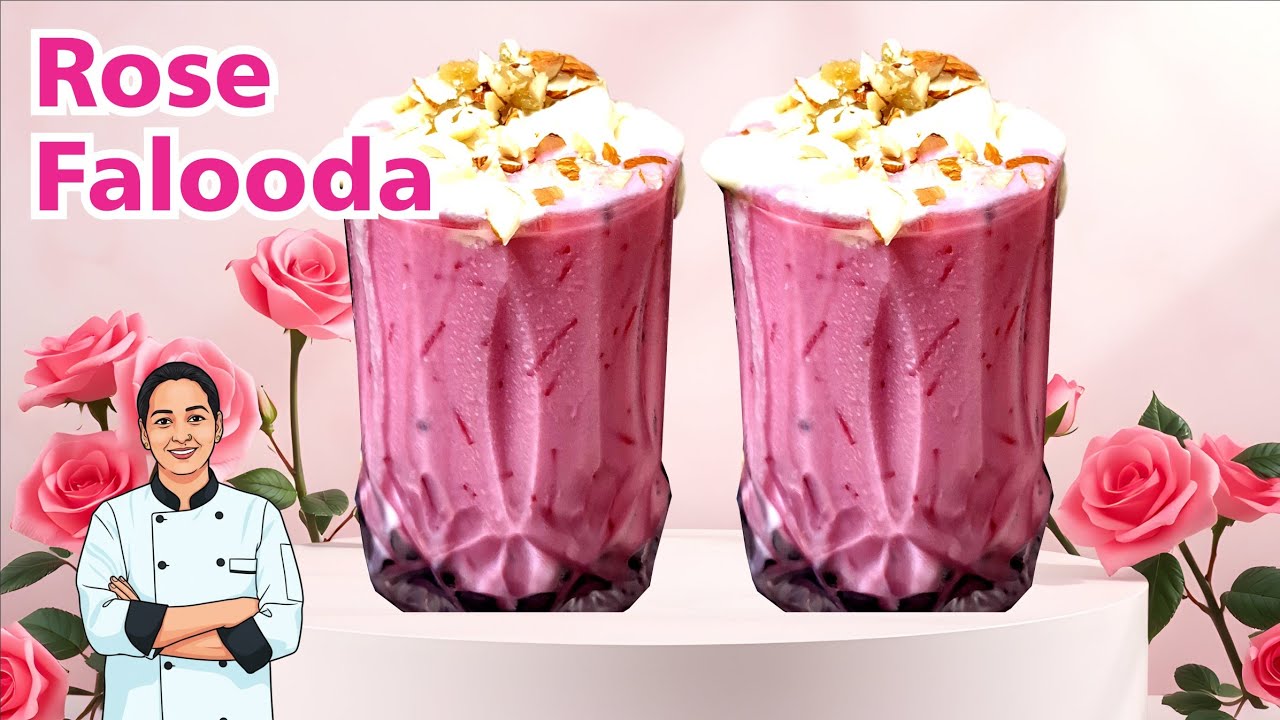 Premix Royal Rose Falooda🌹Falooda Recipe ♥️रोज़ फालूदा रेसीपी
