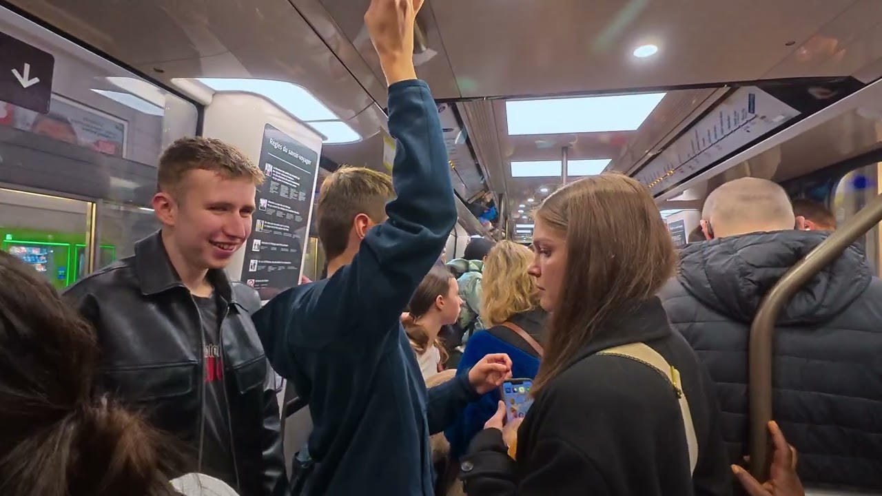 Parisian metro Gare de Bercy to Chatelet. mp14 ligne 14