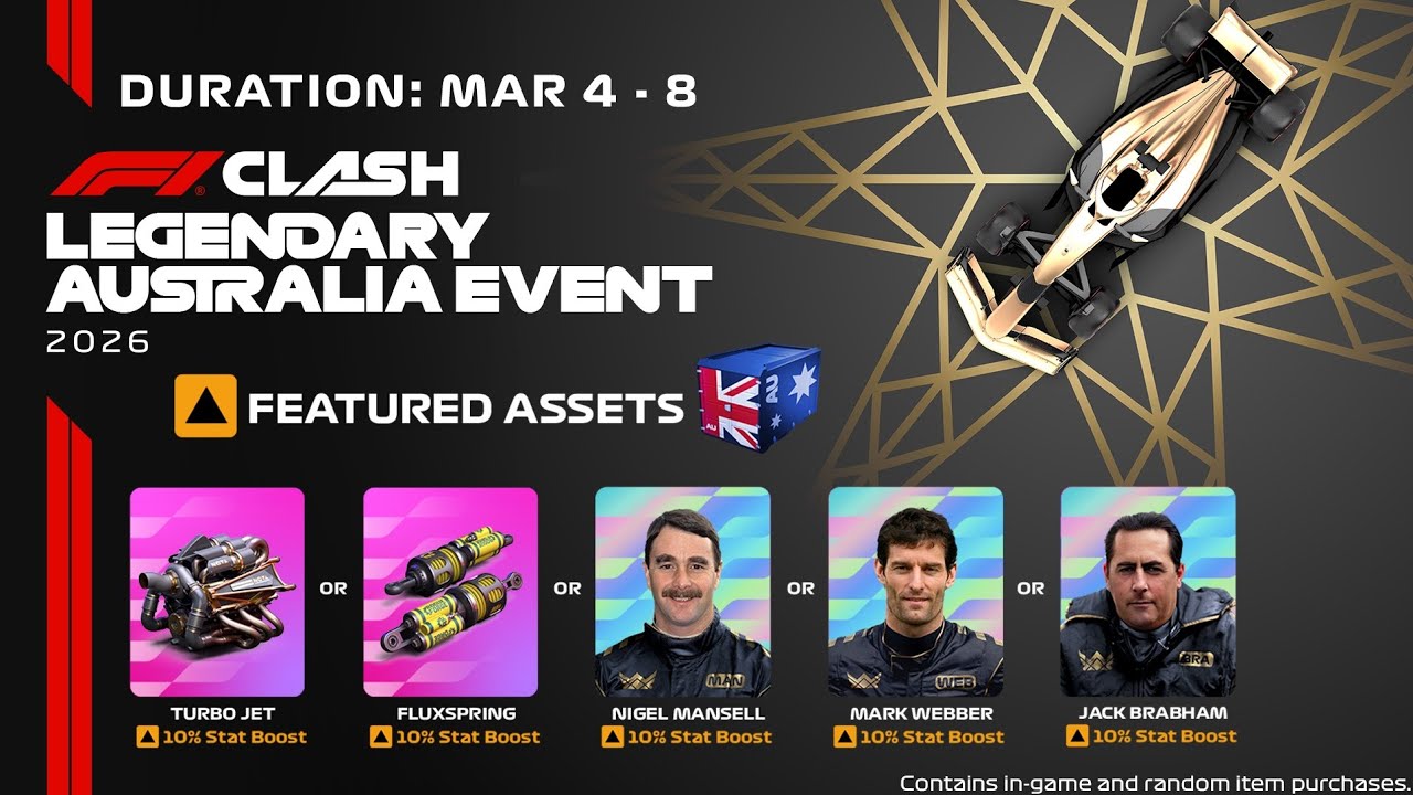 F1 Clash Legendary Australia GP Opening Round Race 7