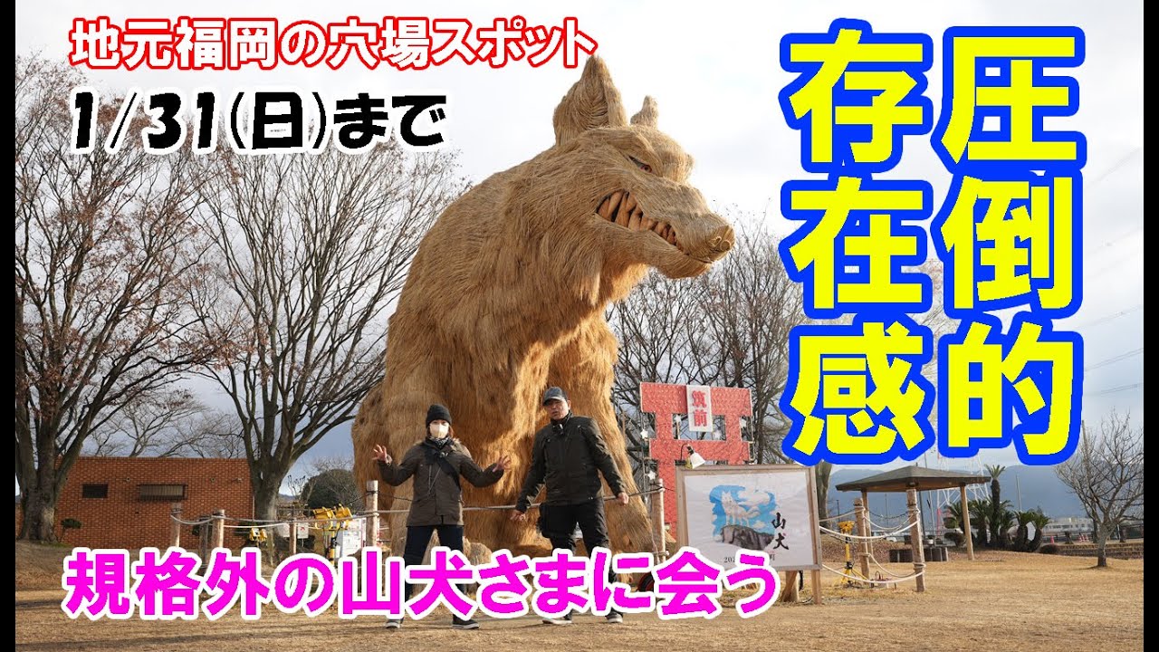 規格外のデカさ！筑前町「わらがかし」が想像を絶するクオリティ2026年走り初め!!　安の里公園　筑前街戦争遺構
