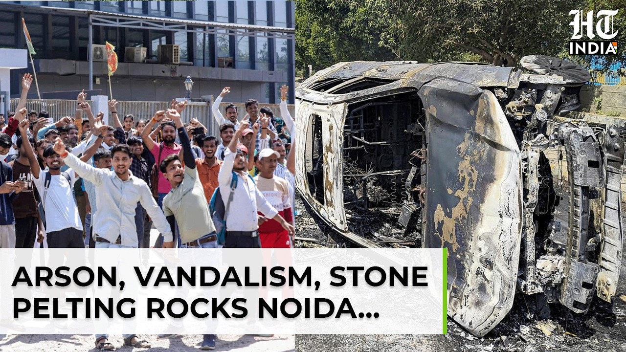 Noida Factory Workers&rsquo; Protest Over Wage Hike Turns Violent With Arson, Vandalism, Stone-Pelting