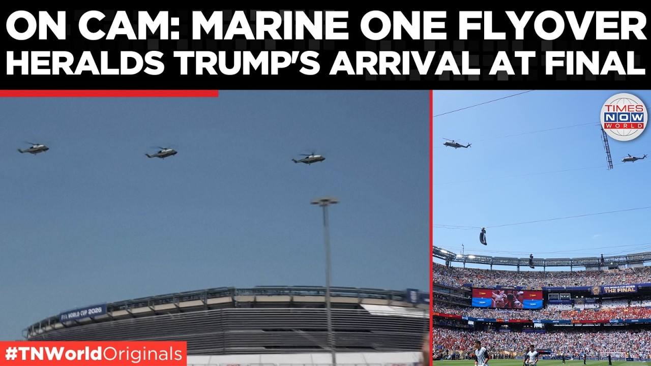WATCH: Trump Arrives Via Marine One Ahead Of World Cup Final | World Cup Final 2026 |Times Now World