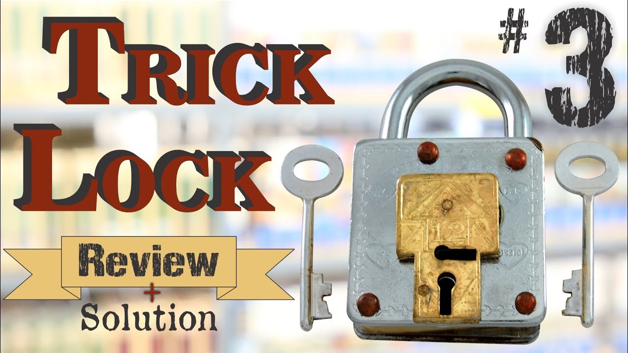 Puzzle Master TRICK LOCK #3 - Review and Solution