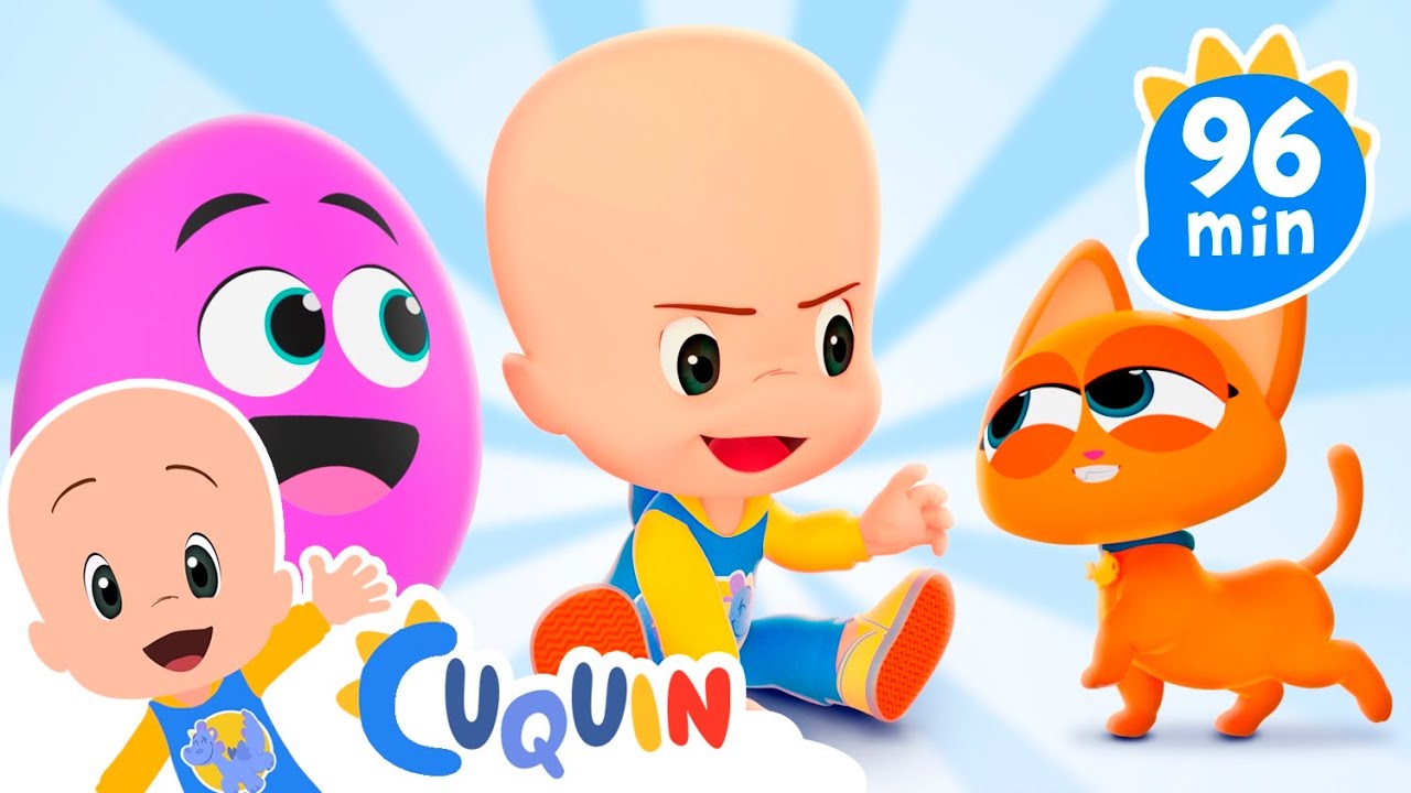 Cuquin's surprise eggs 🥚 Learn about farm animals 🐥 Videos & cartoons for babies