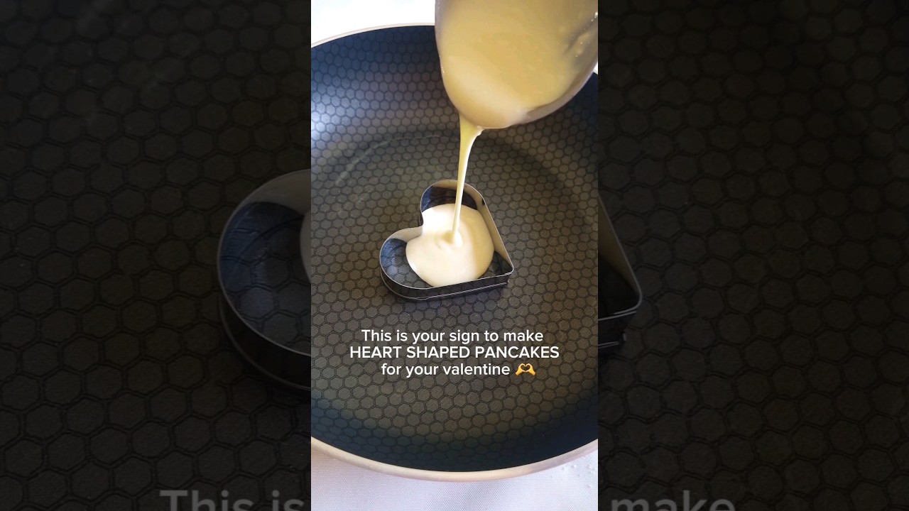 Valentine's day Breakfast 🫶 | Heart shaped pancakes 🥞🩷