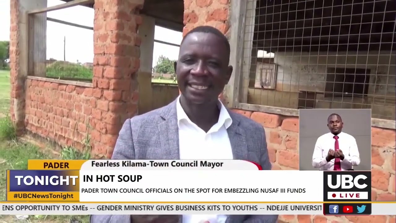 In hot soup, Pader Town Council Officials in spotlight for embezzling NUSAF III funds.