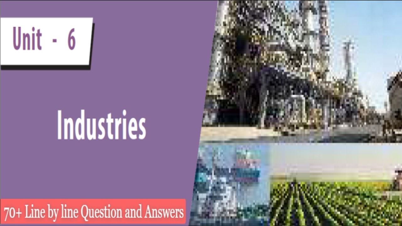 8th standard | Social Science | Lesson 6 Industries | Geography | Q & A Englishmedium #8thstd #tnpsc