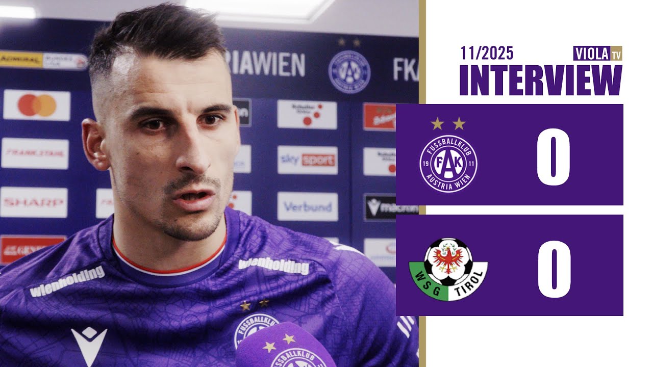 Captain Manfred Fischer after Austria Vienna - WSG Tirol 0:0 (11/2025) #faklive #violatv