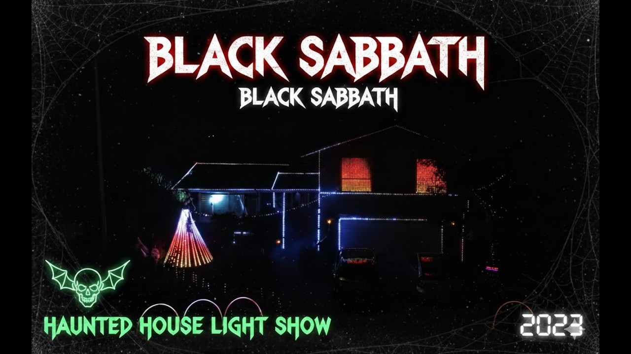 Black Sabbath (Black Sabbath)  -  2023 Halloween light show