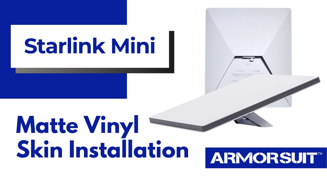 Starlink Mini Vinyl Skin Installation Video Instruction by ArmorSuit