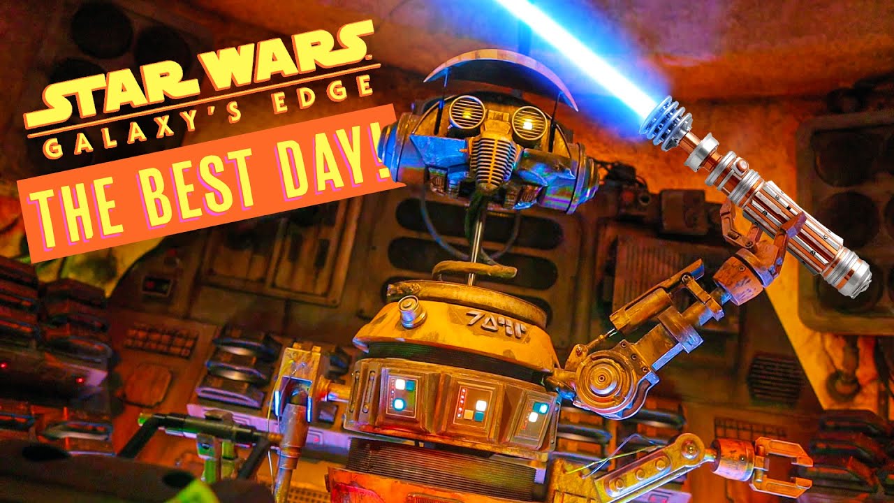 The BEST day at Galaxy's Edge! | Lightsabers, Oga's Cantina & Rise of the Resistance