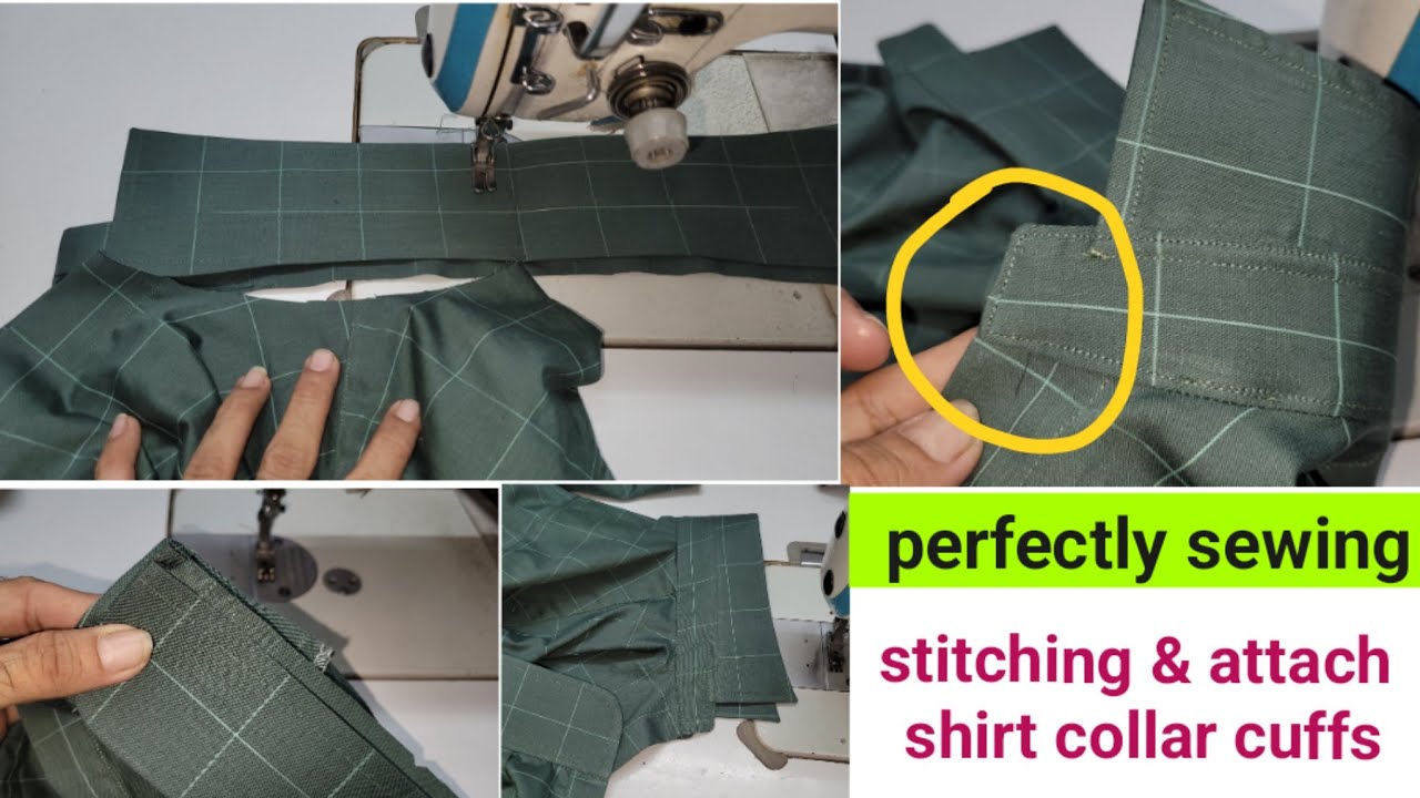 guide to stitching & attach collar cuff in shirt | collar and cuffs look neat