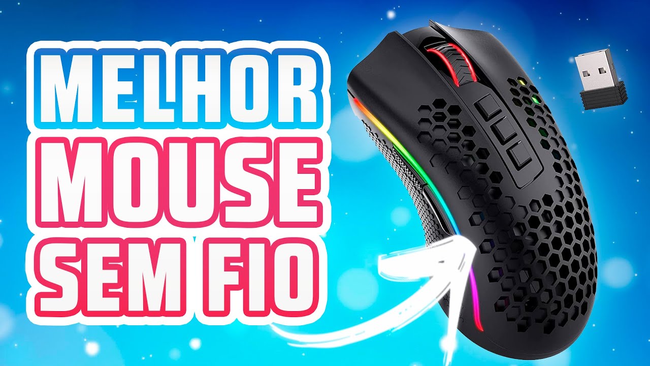 MELHOR MOUSE SEM FIO | Conheça o Mouse Reddragon Storm Pro RGB