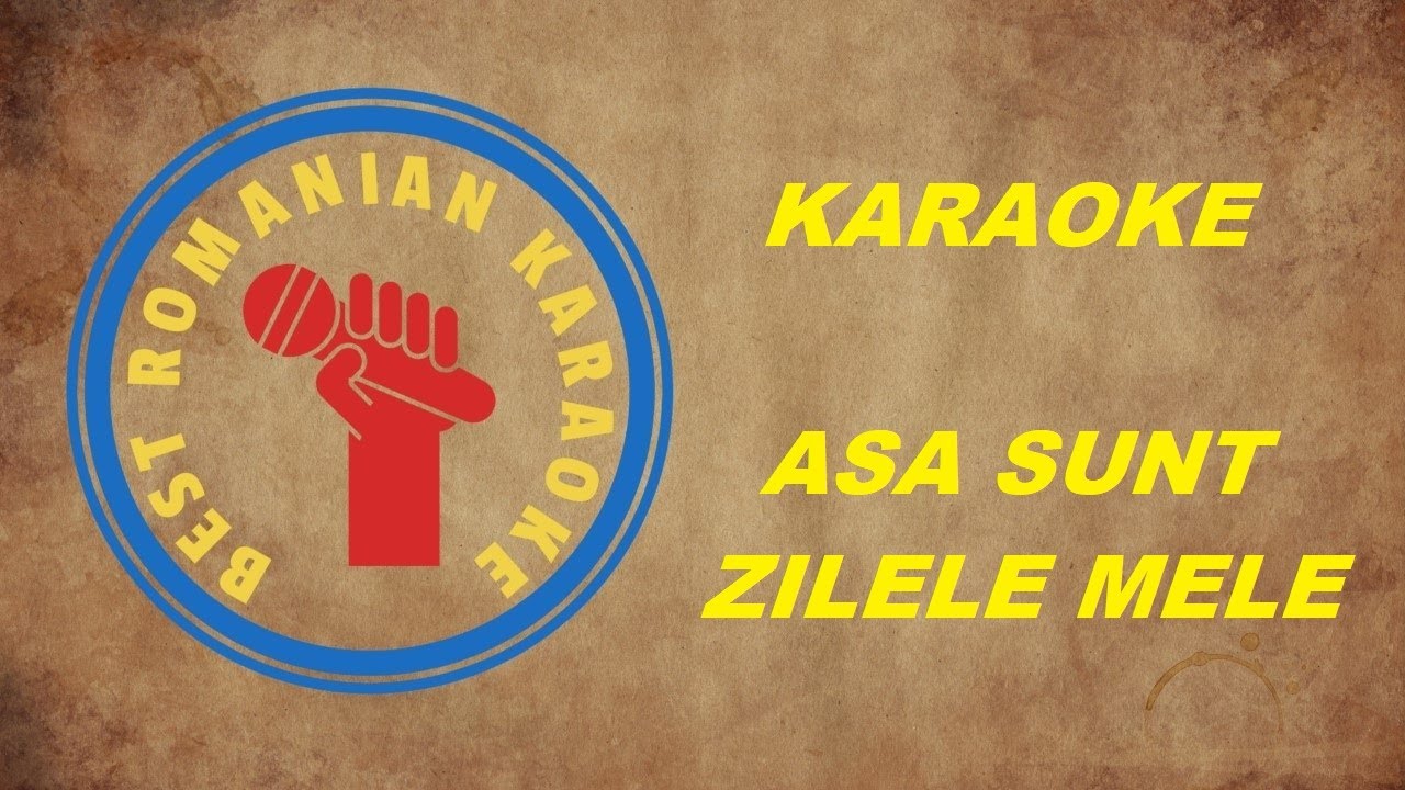 KARAOKE: Asa sunt zilele mele (Do min) Versuri Negativ