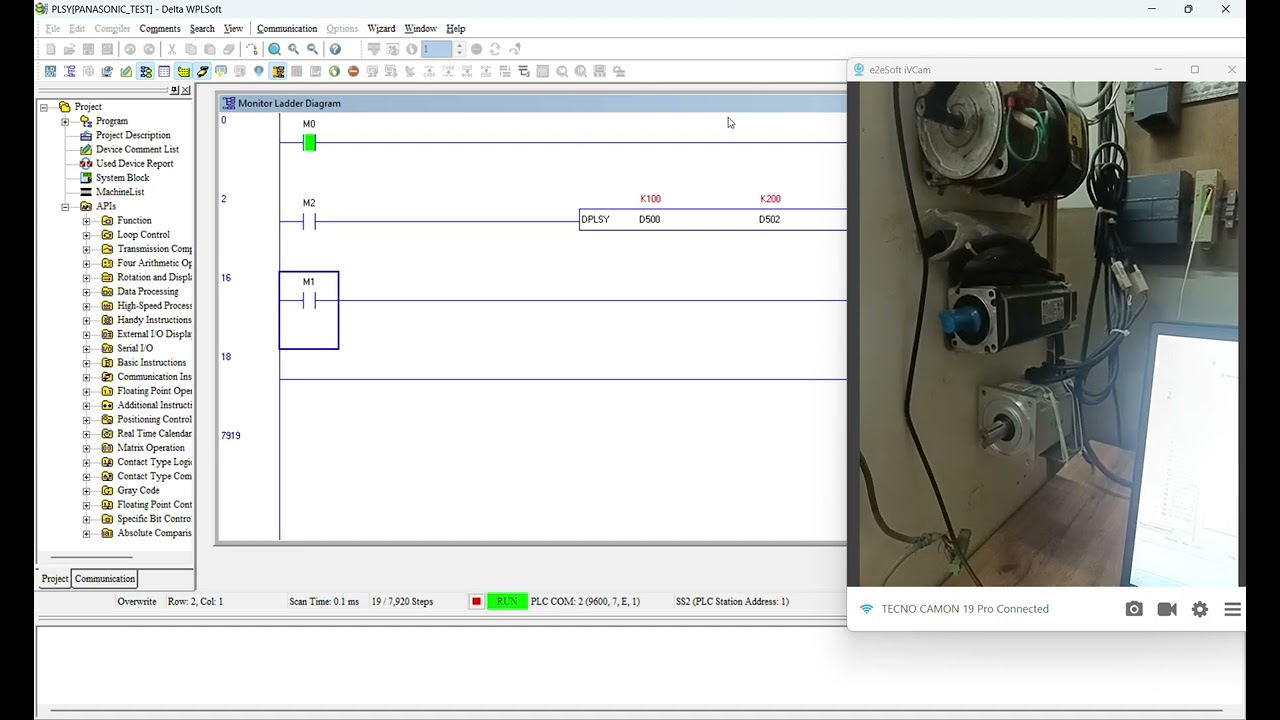 4. Panasonic MCDLN35SE Position Control via Delta PLC PLSY/DPLSY & Kinco DTools Pro Tutorial