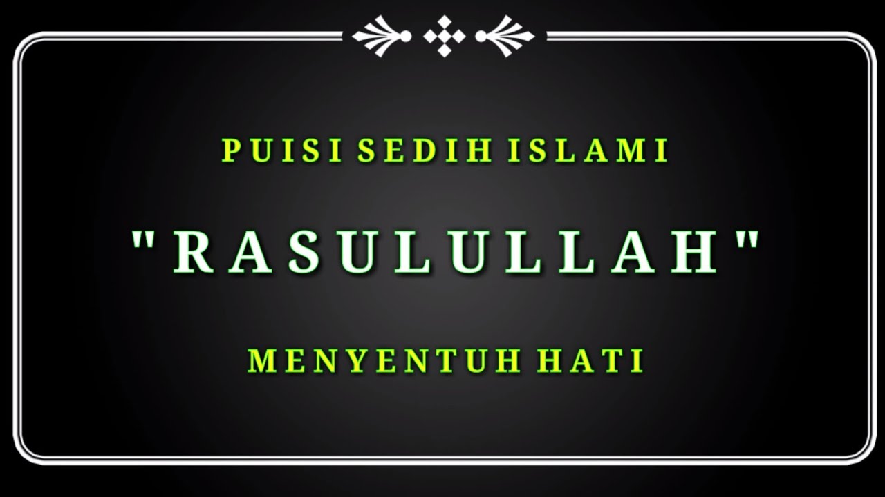 puisi sedih islami 