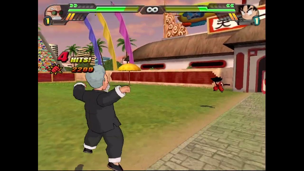 亀仙人VS悟空(CPU vs CPU)【DRAGON BALL Z Sparking! METEOR】