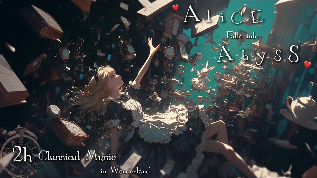 【2時間異世界クラシック音楽/Classical Music】「チェシャ猫のいたずら-Alice falls into Abyss」-ワンダーランドの奥深くで不思議な体験をする旅