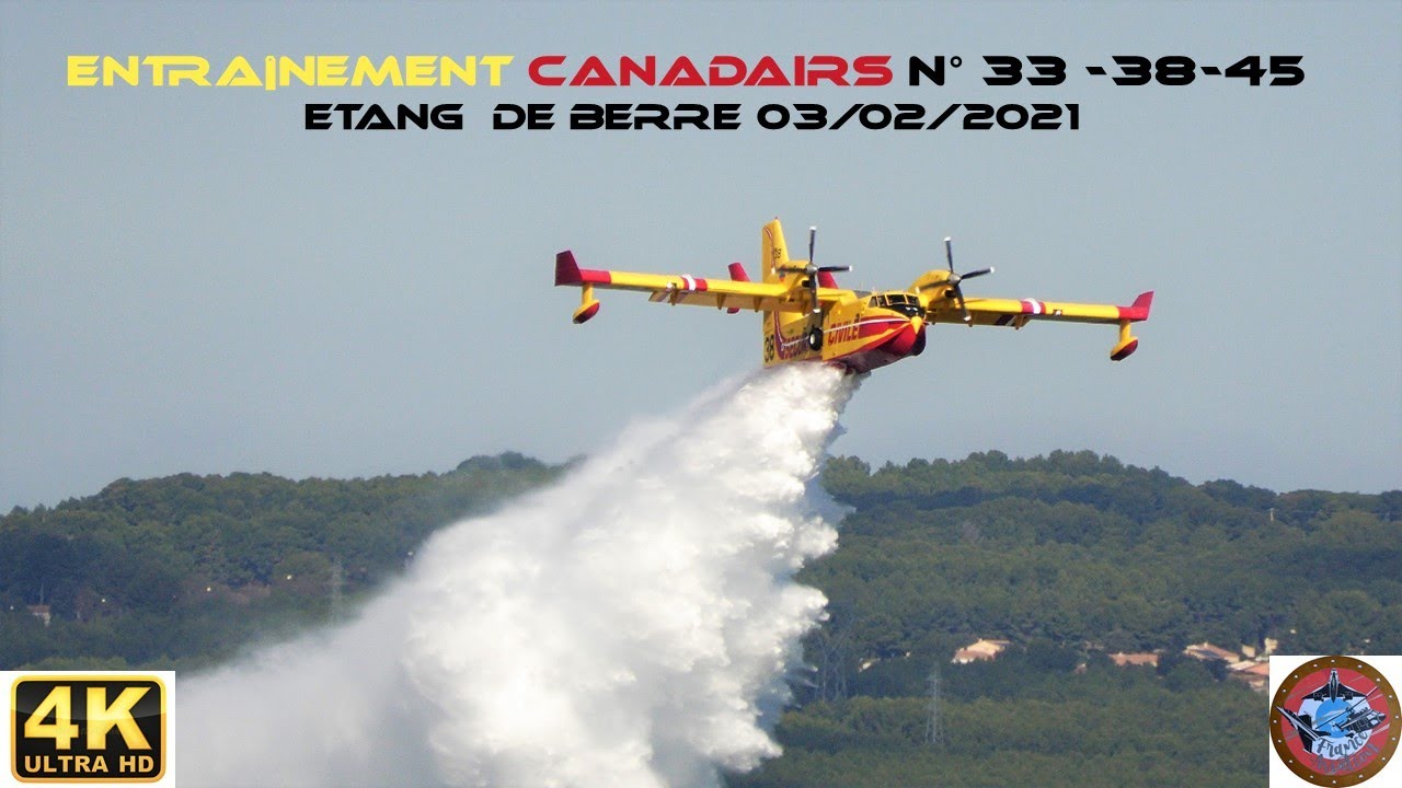 CANADAIR CL 415 Entraînements Etang de Berre 03 Février 2021