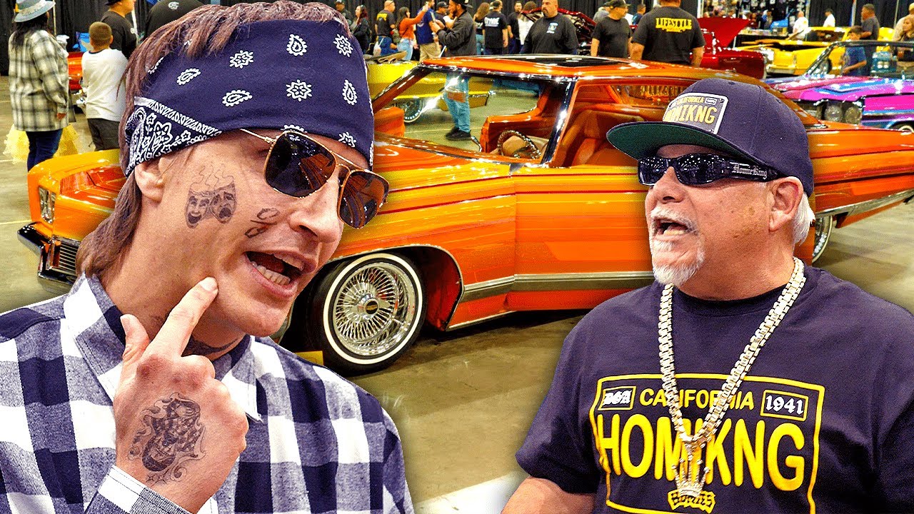 Beefing Homies at a Lowrider Convention