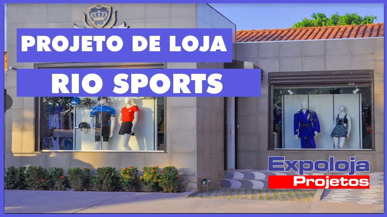 Projeto de Loja RIO SPORTS em Cuiabá MT - Expoloja Projetos