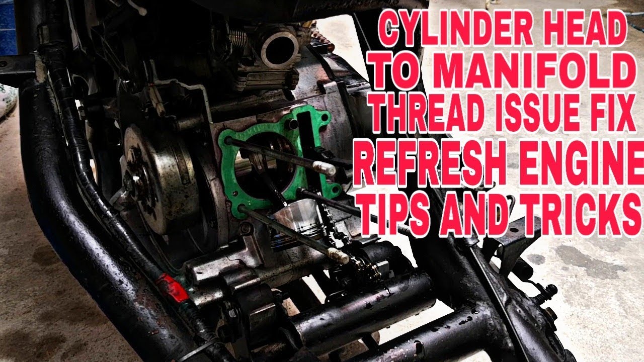 Cylinder head to manifold thread issue FIX, REFRESH GUIDE and TIPS AND TRICKS (YAMAHA MIO SPORTY)