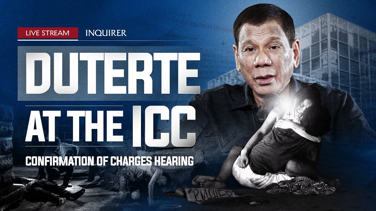 LIVE: Duterte at the ICC: Confirmation of charges hearing