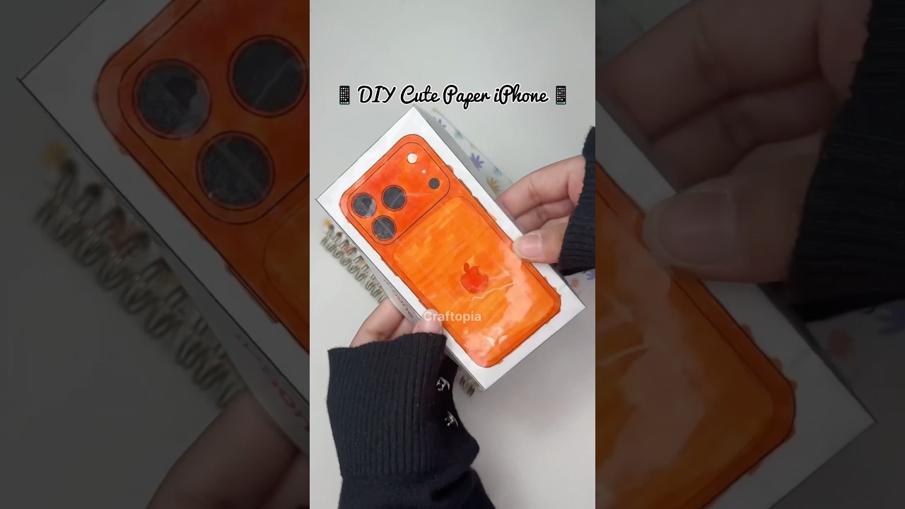 DIY Cute Paper iPhone Squishy 🍎 #papercraft #cutecrafts #crafts #craft #squishy #cute #craftopia