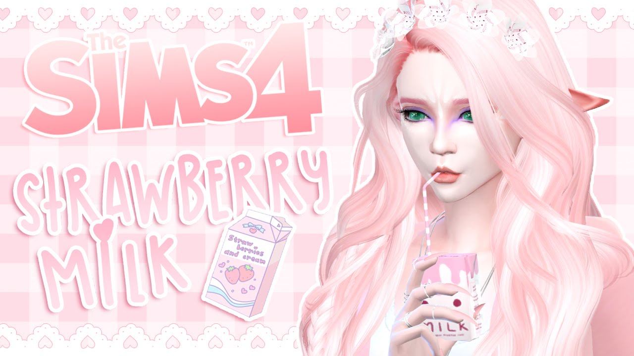 Strawberry Milk Alien 👽 | The Sims 4: Create-a-Sim