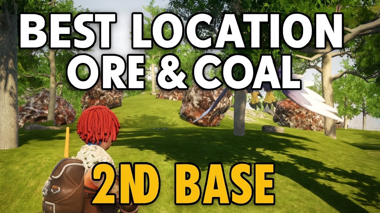 Palworld : best location of iron ore and coal and base