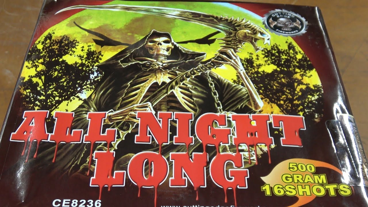 All Night Long 16 shot 500g cake by Cutting Edge