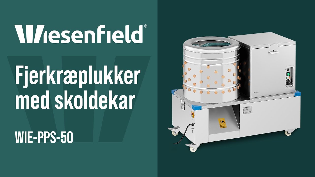 Fjerkræplukker med skoldekarWIE-PPS-50  | Wiesenfield | Produktpræsentation