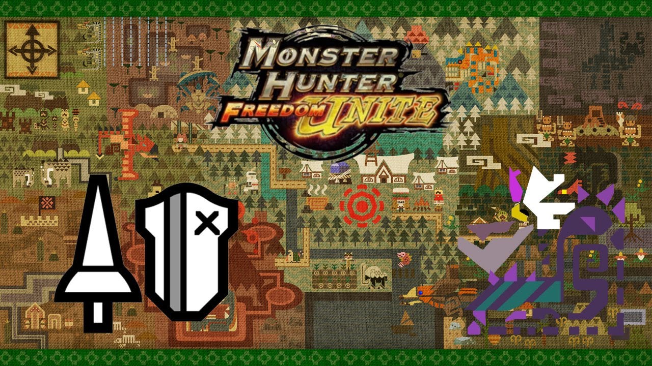 Monster Hunter Freedom Unite (PSP) -  Yian Garuga (Low Rank)