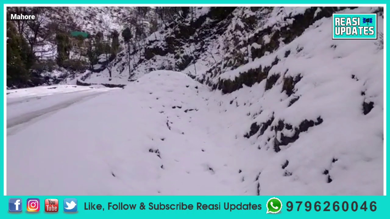 Mesmerising view of Snow laden Mallha and Bathoie area of ​​Mahore