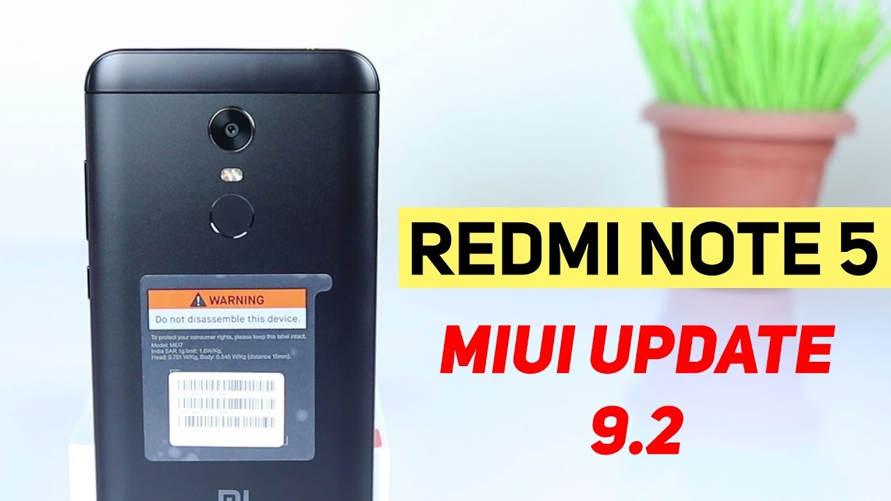 Xiaomi Redmi Note 5 MIUI 9.2 Global Update | How to update for BEGINNERS