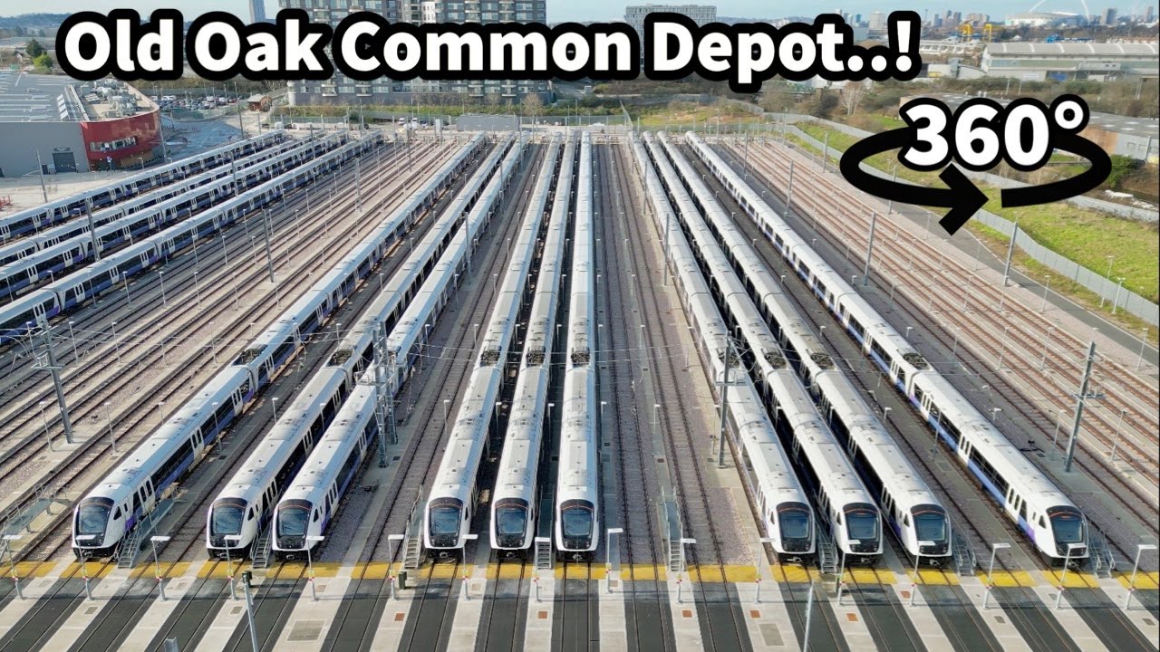 The MASSIVE Modern Day OLD OAK COMMON Depot & HS2 construction site! **WHAT A CHANGE**