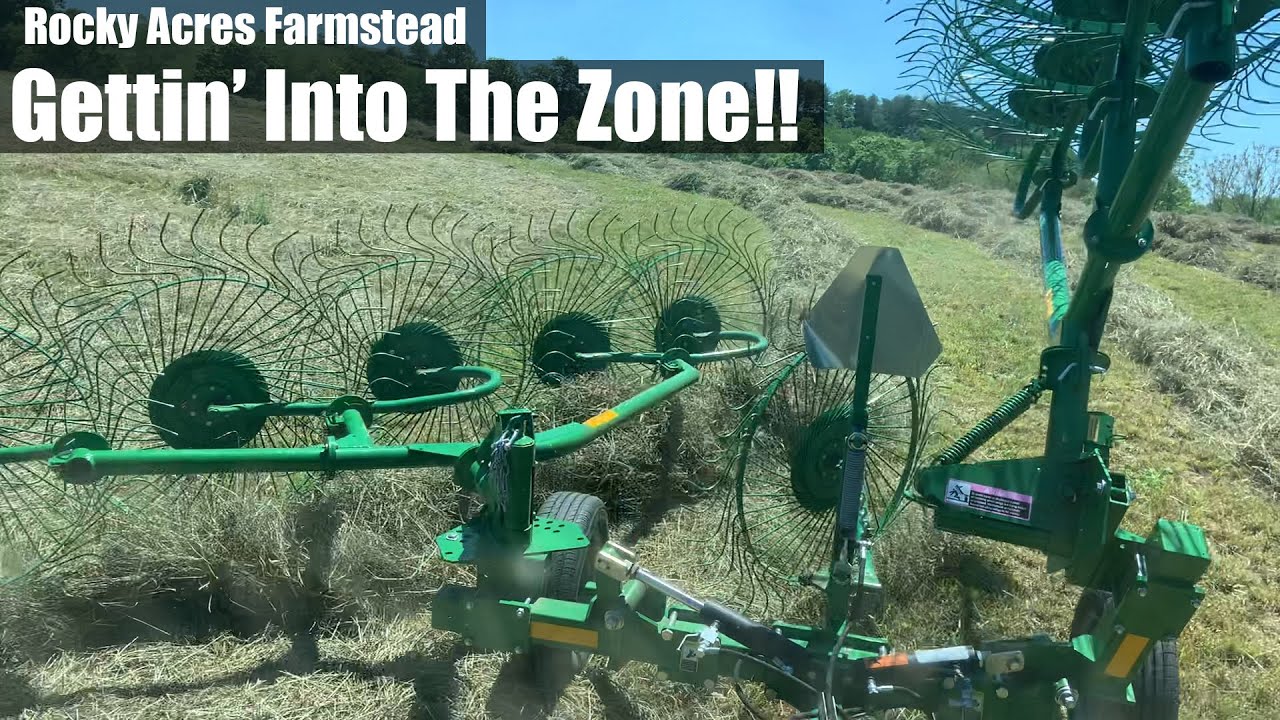 Bailing First Cut Hay With The John Deere 336!