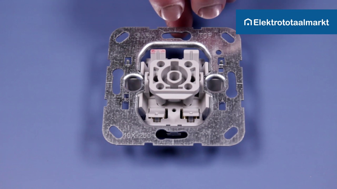 Gira schakelaar 1-polig aansluiten? - Elektrototaalmarkt.nl