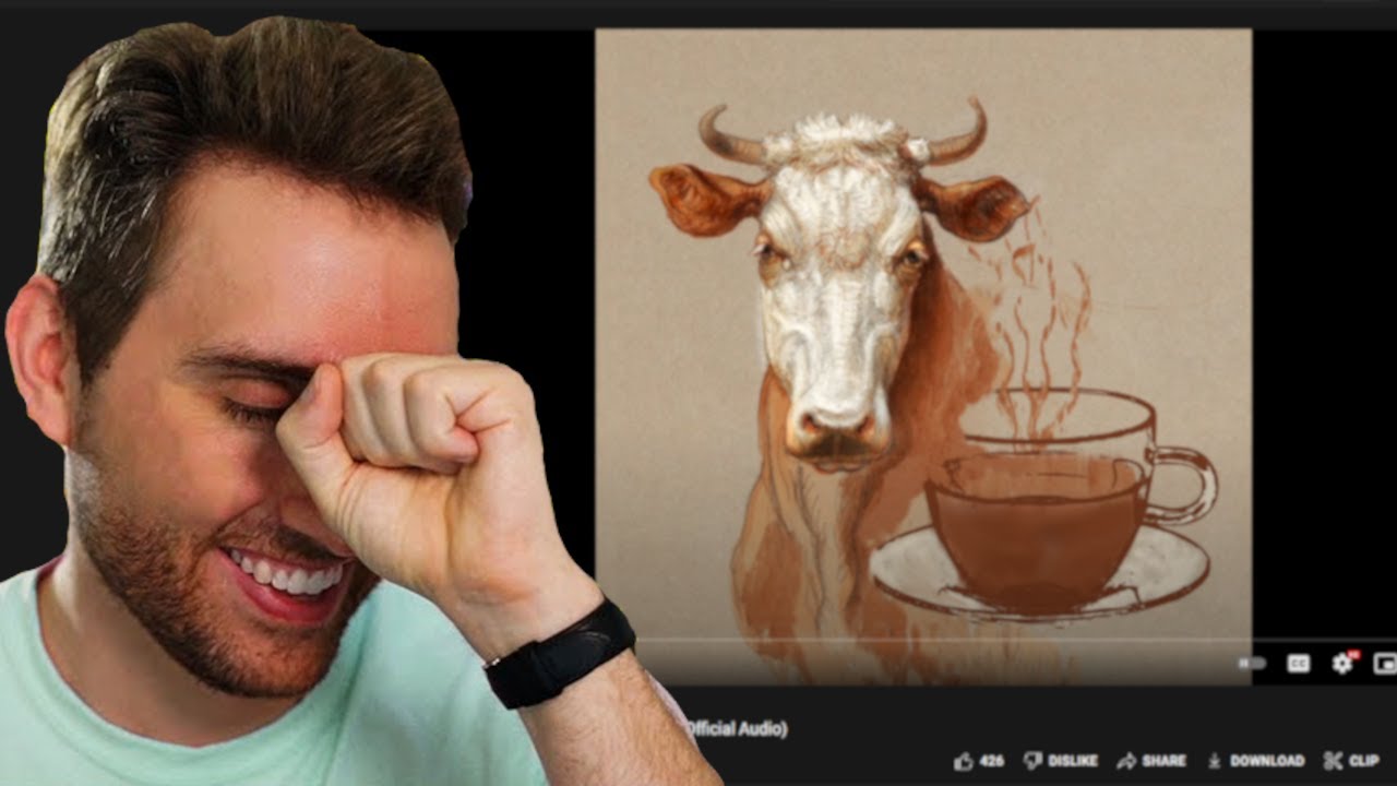 Atrioc Reacts to Pey the Musician's New Coffee Cow Song (The Tale of the Coffee Cow)