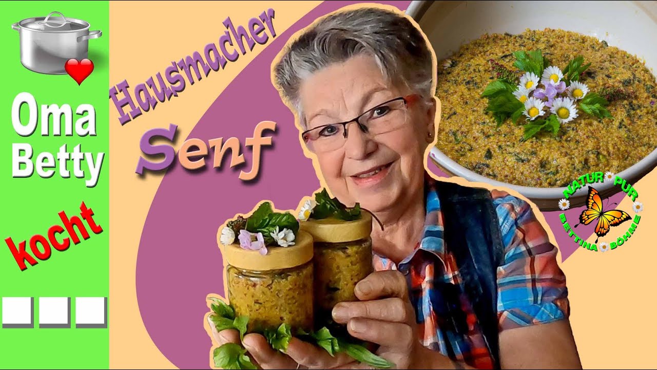 Selbstgemachter  Hausmacher Senf mit Wildkräutern