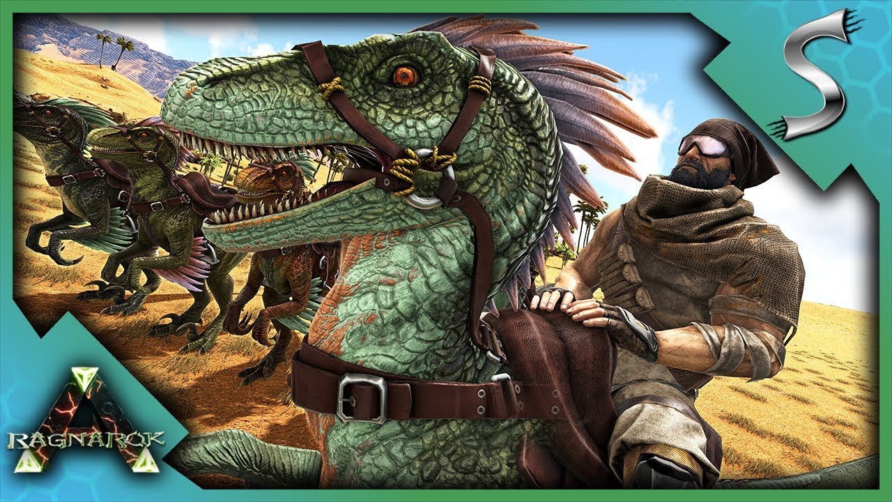 TAMING A RAPTOR HUNTING PACK! - Ark: RAGNAROK [DLC Gameplay S3E5]