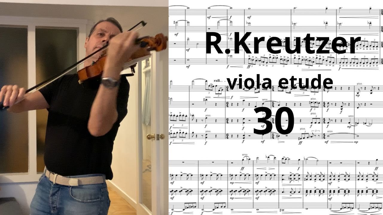 R.Kreutzer, Nº30,📕violin & viola etude, Jackson, viola.
