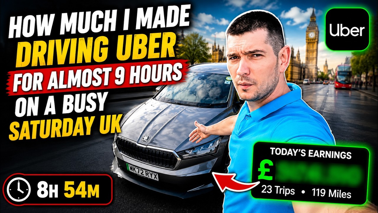 How Much I Made Driving Uber for Almost 9 Hours on a Busy Saturday UK