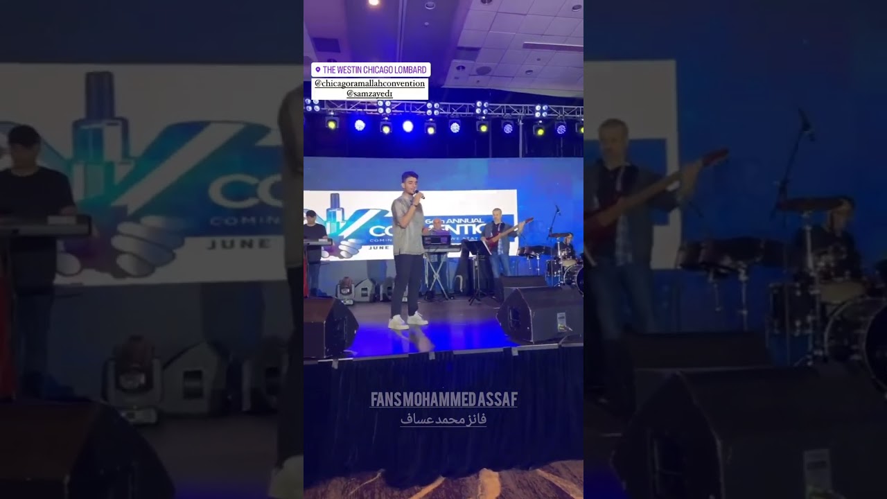 محمد عساف بروفة قبل حفلة شيكاغو و صور مع الفانز