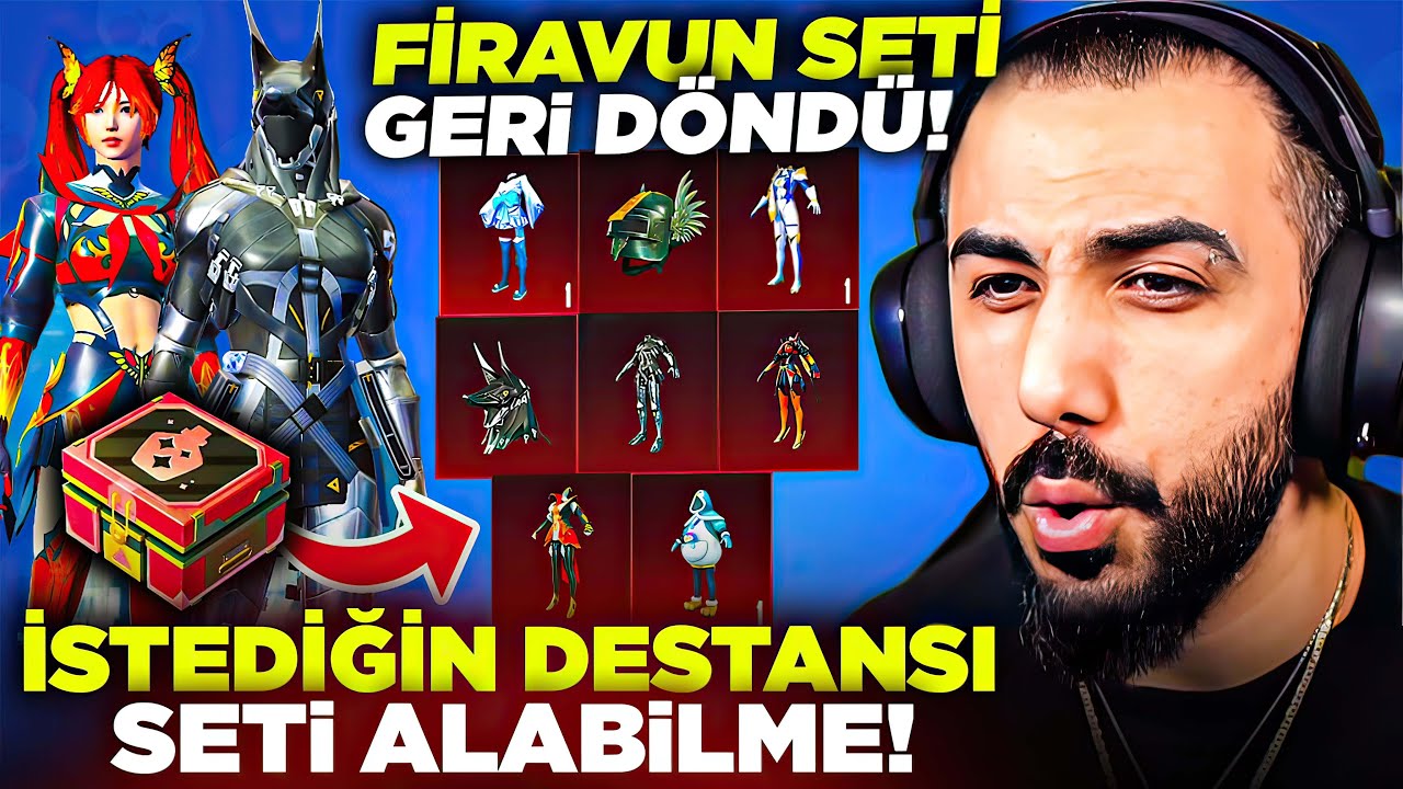 FİRAVUN ANUBİS SETİ GERİ DÖNDÜ!! 😱 İSTEDİĞİN DESTANSI SETİ ALABİLME GELDİ! | PUBG MOBILE