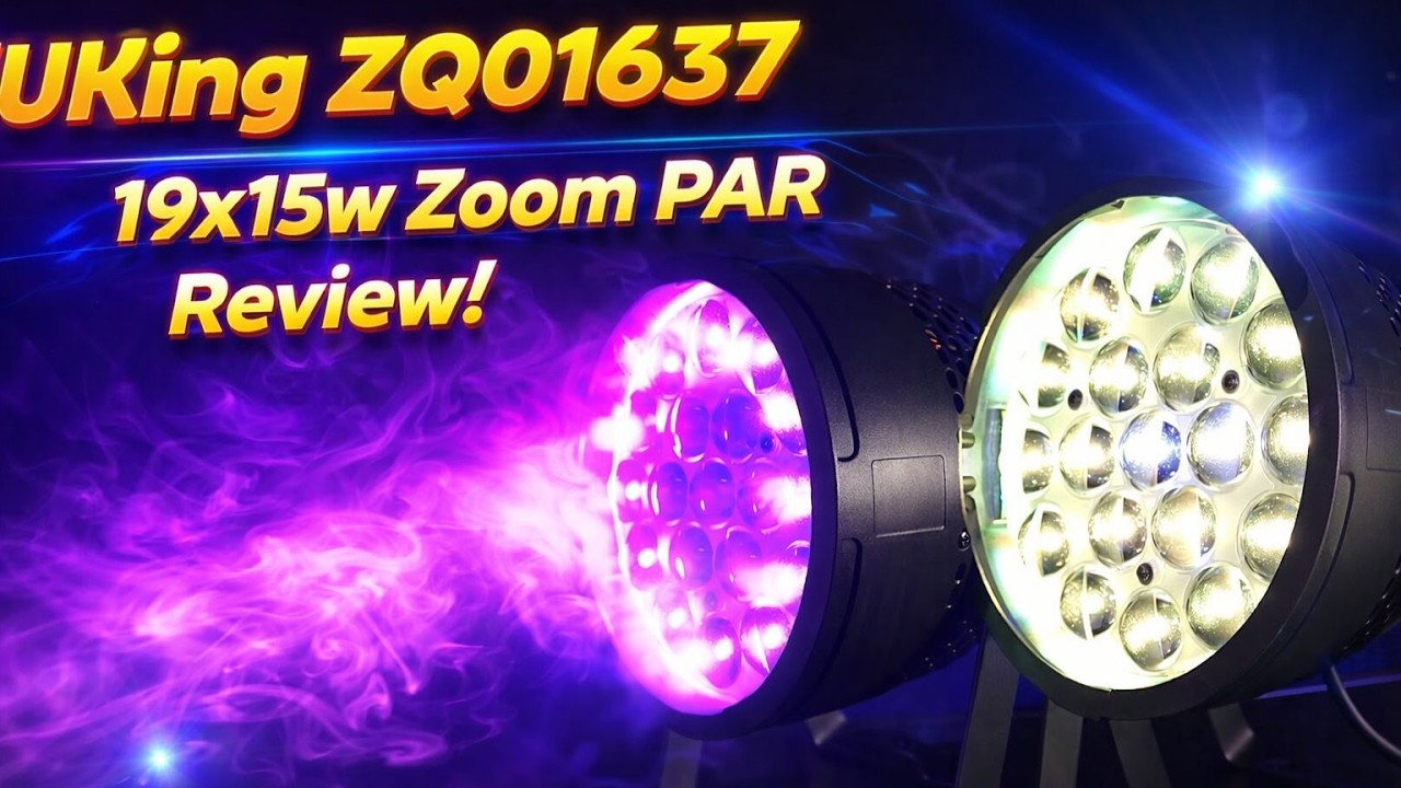 U'King ZQ01637 | 19x15w RGBW | Zoom Wash | Обзор PAR